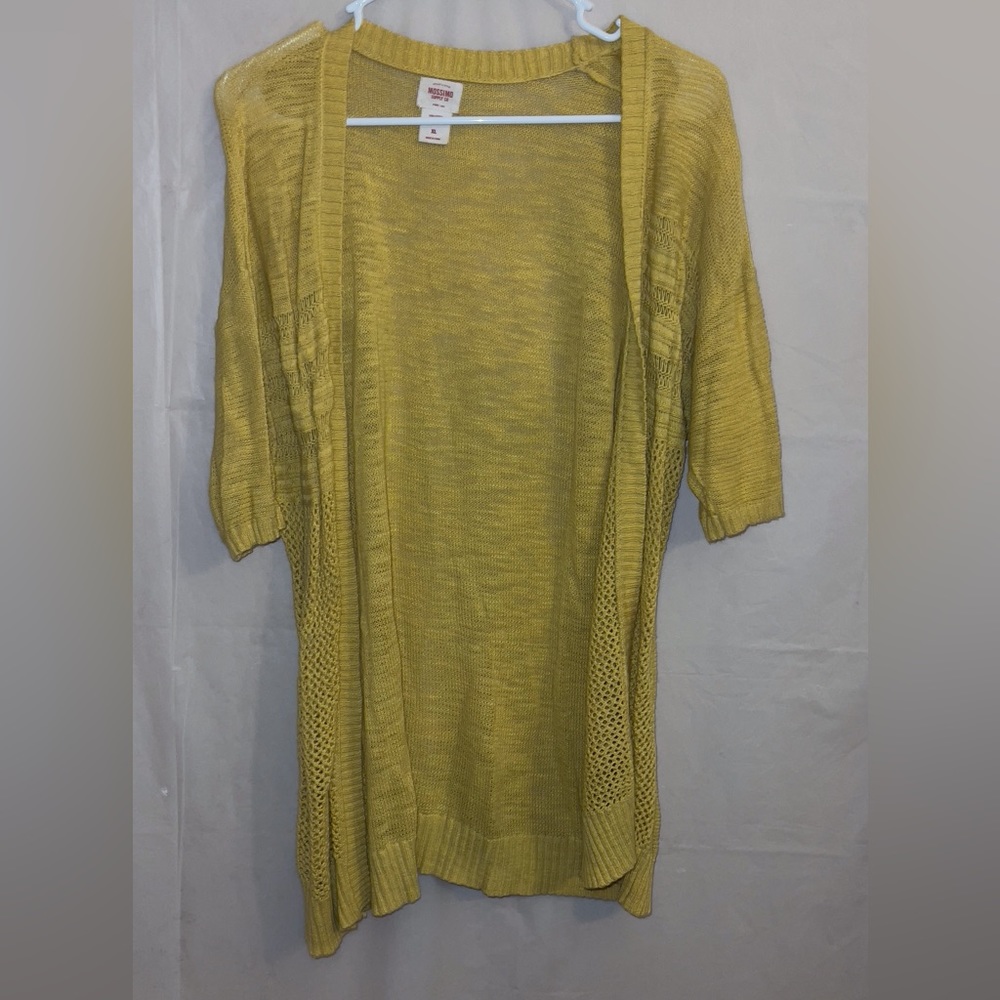 Yellow Knit Cardigan
